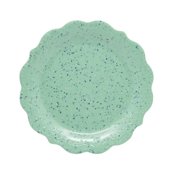 ❤️ New Pioneer Woman Juliette Teal Melamine 12-Piece Dinnerware Set - Picture 3 of 6